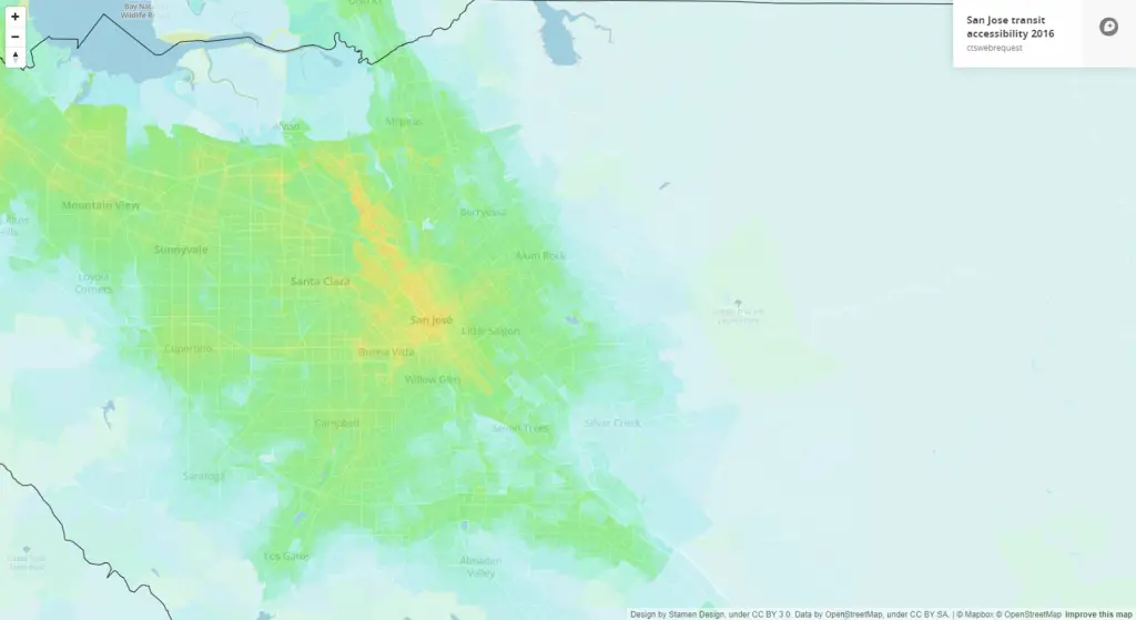 San Jose transit accessibility
