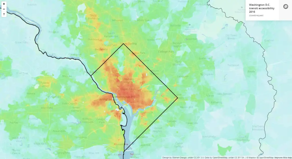 Washington D.C. transit accessibility