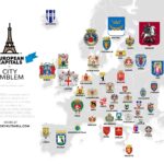 European Capitals by City Emblem City emblems mapped