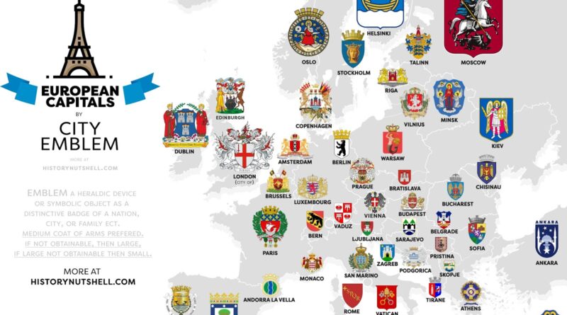 City emblems mapped