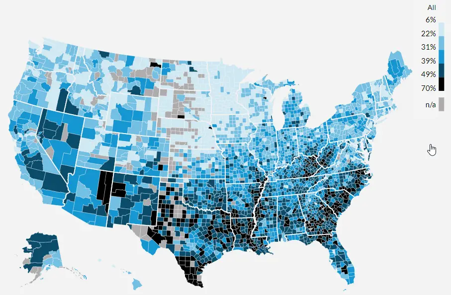 How debt affects people across the United States - Vivid Maps