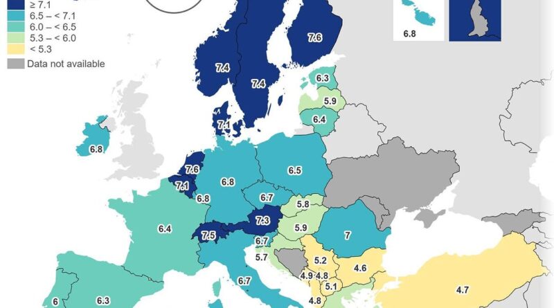 Financial satisfaction in Europe mapped