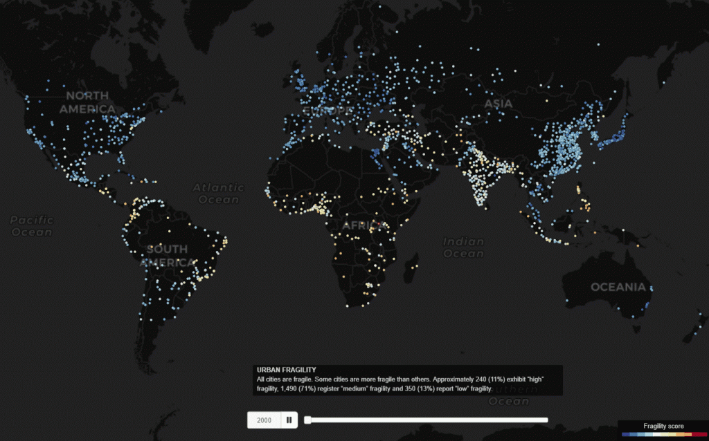 Urban fragility: Interactive map