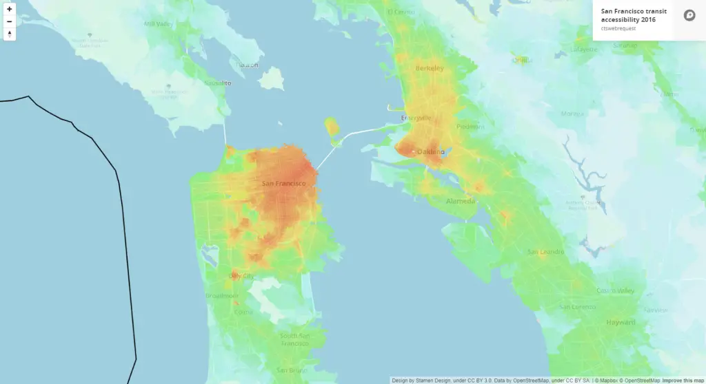 San Francisco transit accessibility