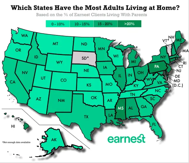 Who Still Lives at Home with Their Parents in the United States ...