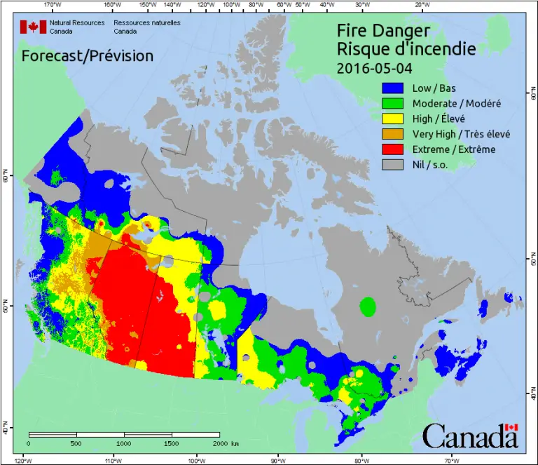 Canadian Wildfire Maps Vivid Maps