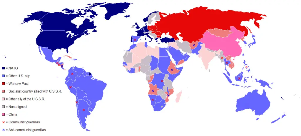 Map of the Cold War - Vivid Maps