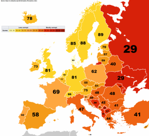 The map of corruption - Vivid Maps