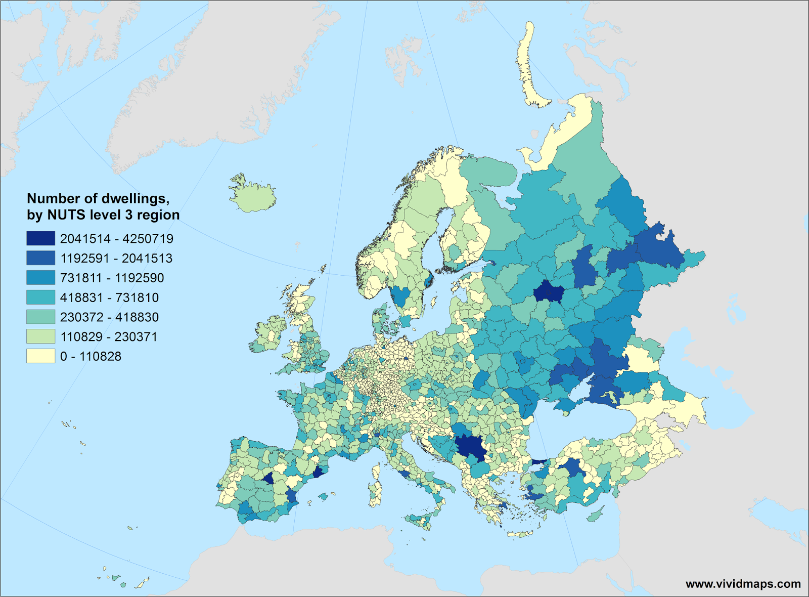 Number of dwellings