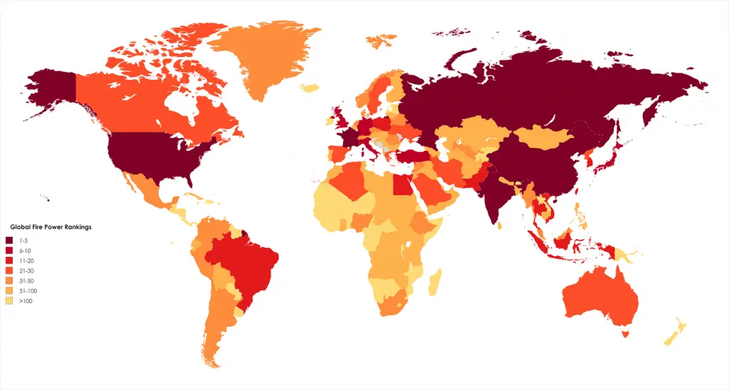 Global Fire Power (2016) - Vivid Maps