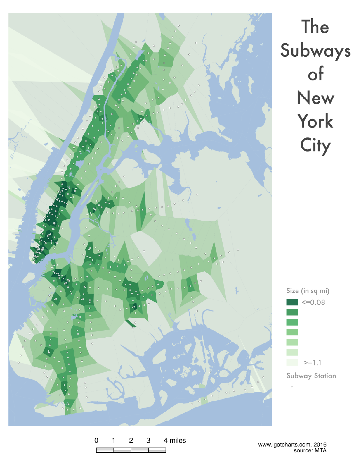 The subway of New York City