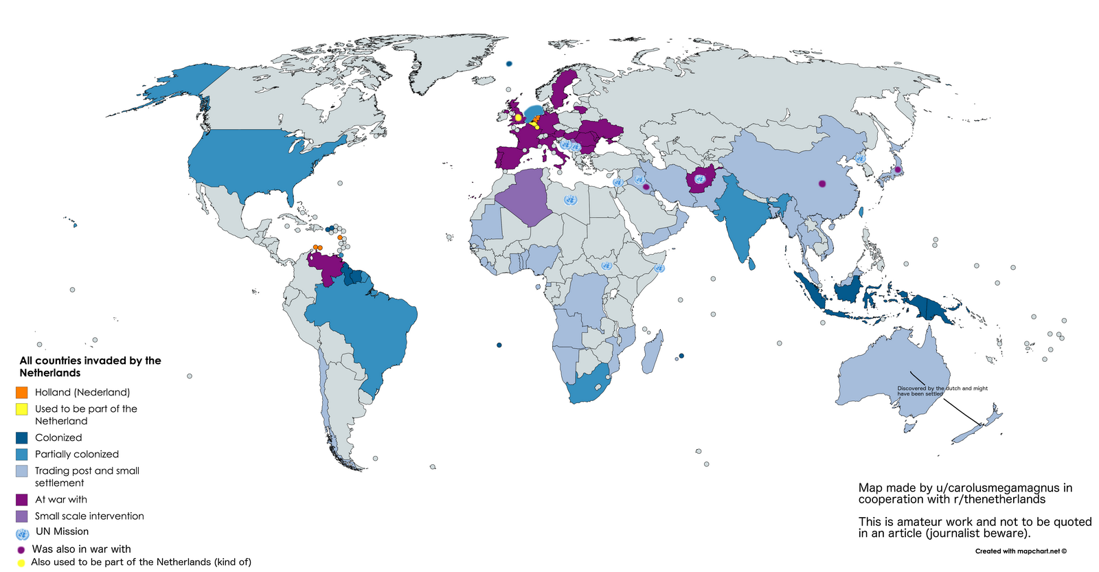 countries invaded by the Netherlands