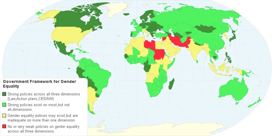 Government Framework For Gender Equality Vivid Maps