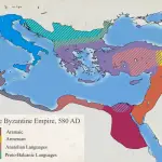 Languages Of The Byzantine Empire (580 AD) - Vivid Maps