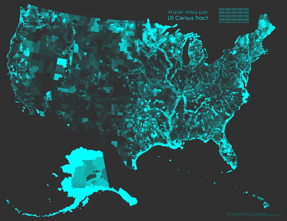 Water for US Census Tracts