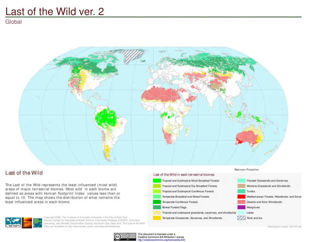 Last of the Wild - Vivid Maps