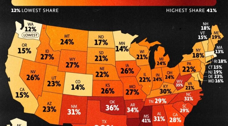 Workers earning less than 17 dollars mapped