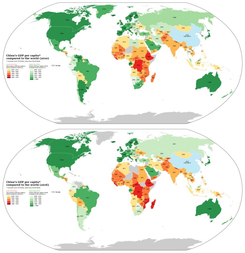 China’s GDP per capita Vivid Maps