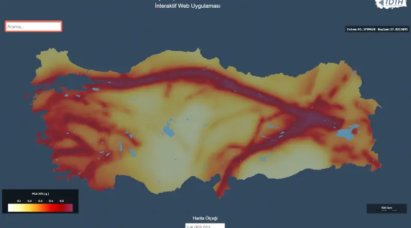 Which areas of Turkey have the highest risk of earthquakes?