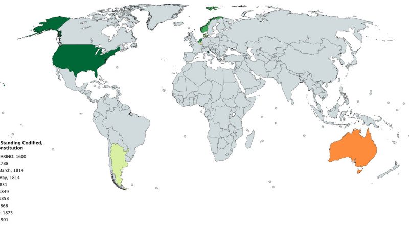 Longest Standing Codified Legal Constitution