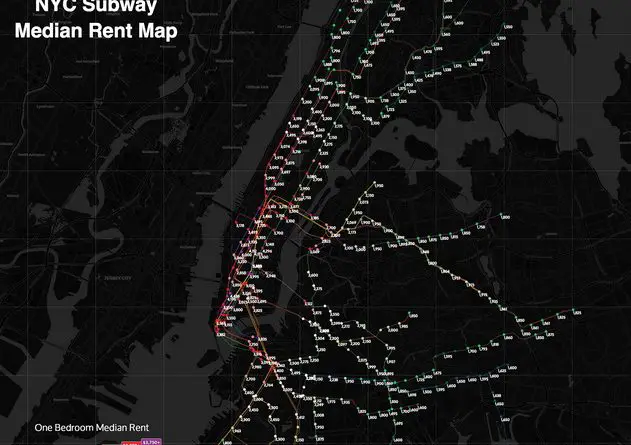 The New York City Subway Rental Map