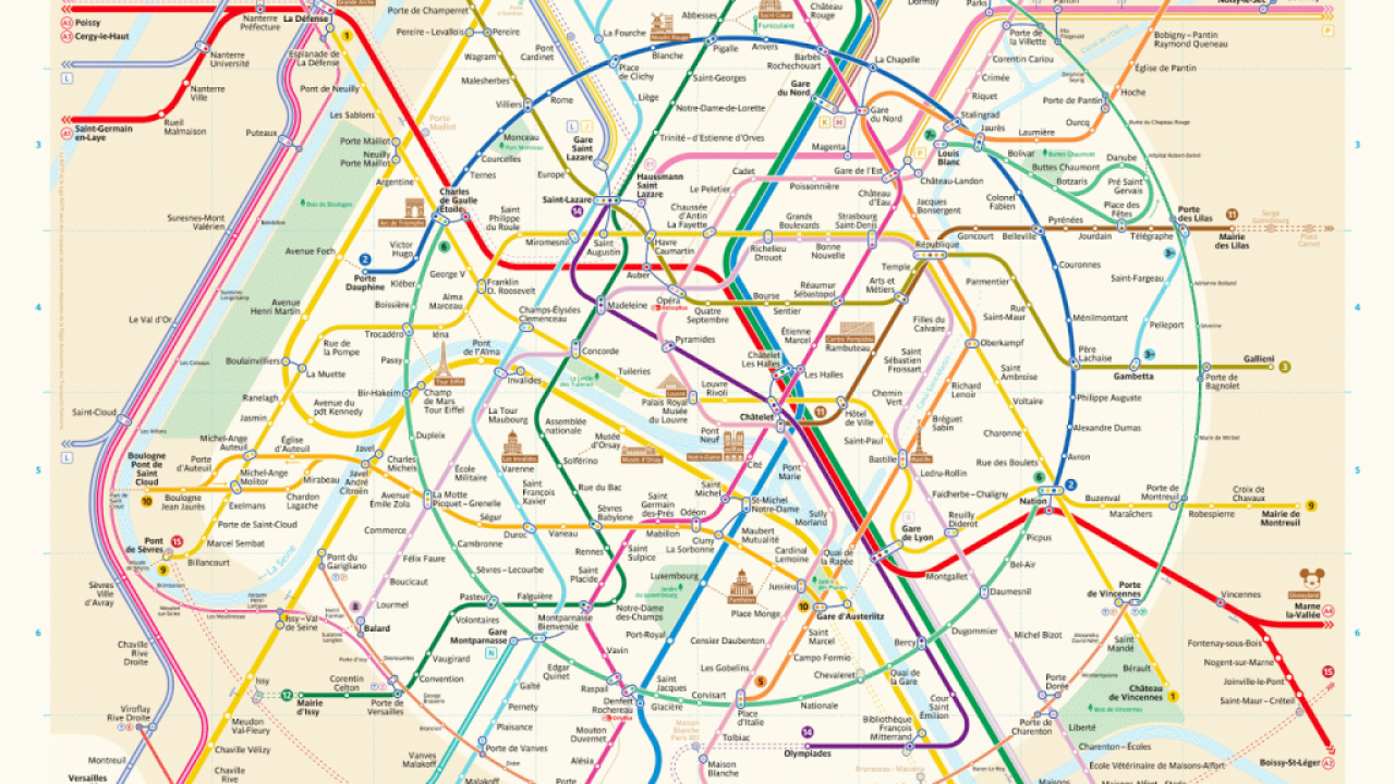 New Paris Metro Map The New Paris Metro Map - Vivid Maps