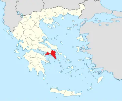 40% Of the Greek population lives in the red area