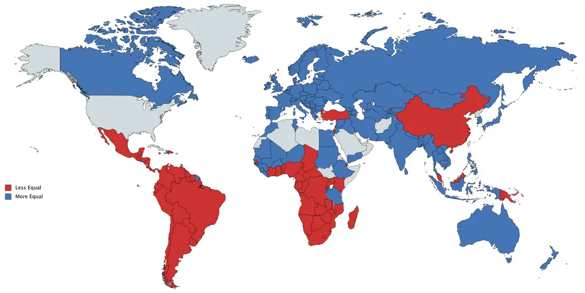 Income Inequality Compared to the U.S.