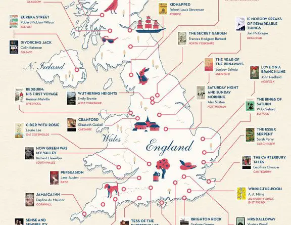 A Literary Map of the UK