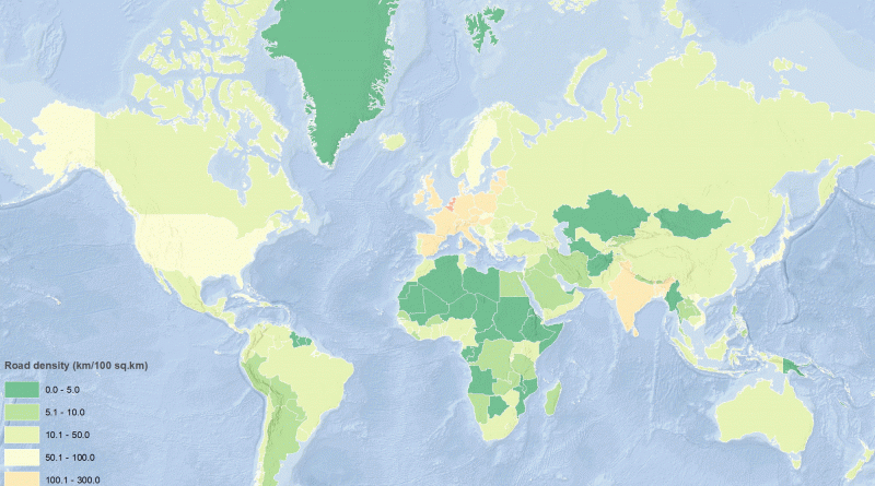 Road Density (2000 - 2011)