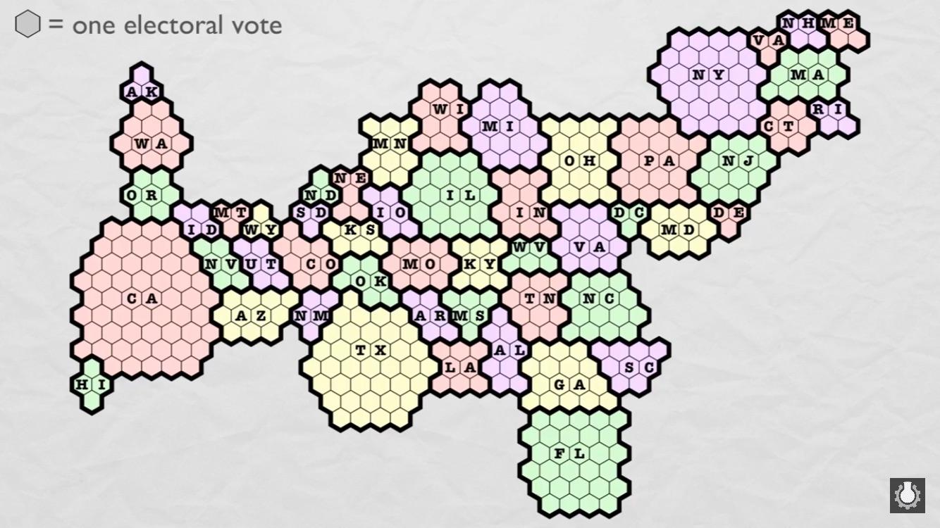 Map of the Electoral College