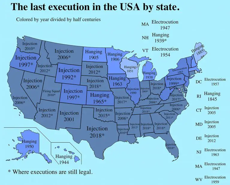 Executions In The United States Vivid Maps