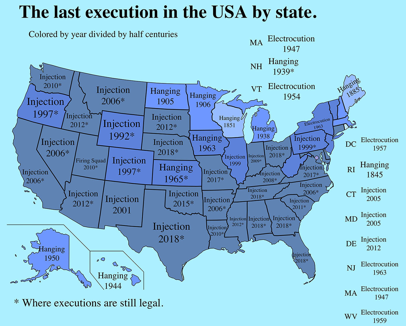 the-last-execution-in-the-u-s-and-europe-by-state-country-vivid-maps