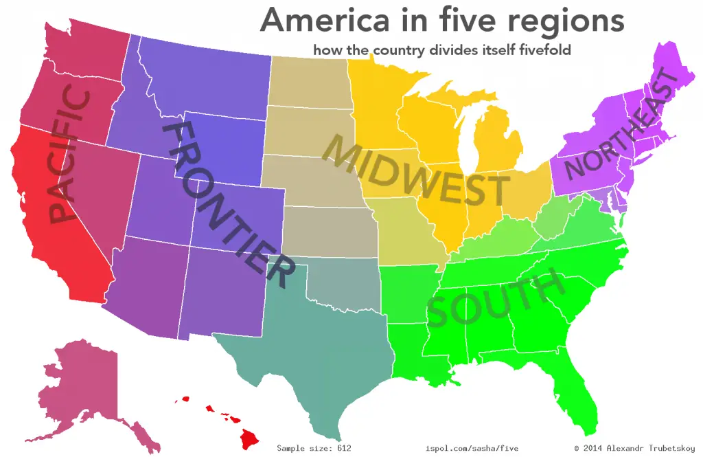 Regions Of The United States Vivid Maps