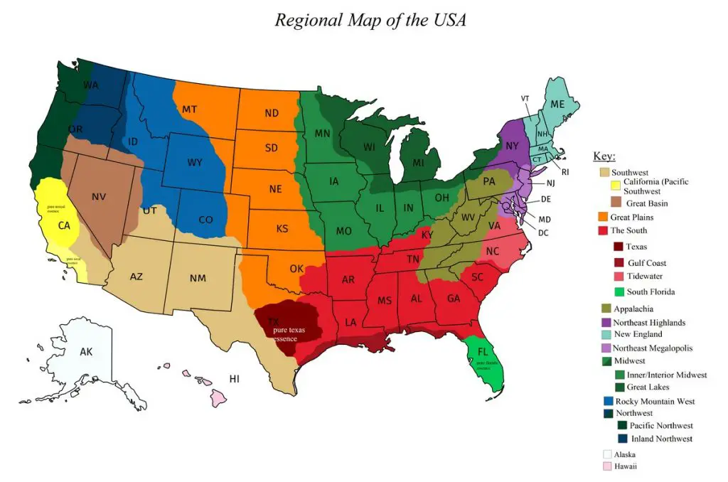 Regions of the United States - Vivid Maps