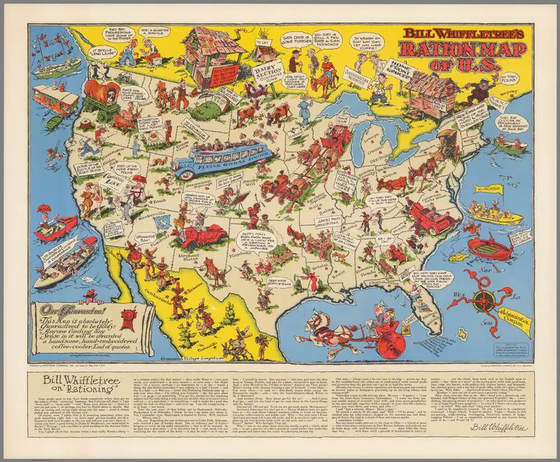 Ration map of the US