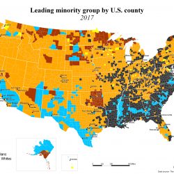 Ethnic ancestry map of the US & Canada - Vivid Maps