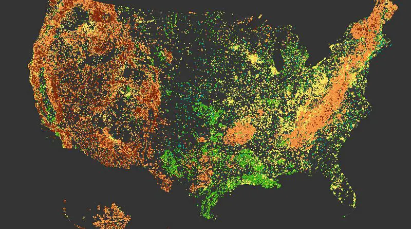 Linguistic relief map