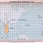Map of Atlantic Ocean as imagined in 1974