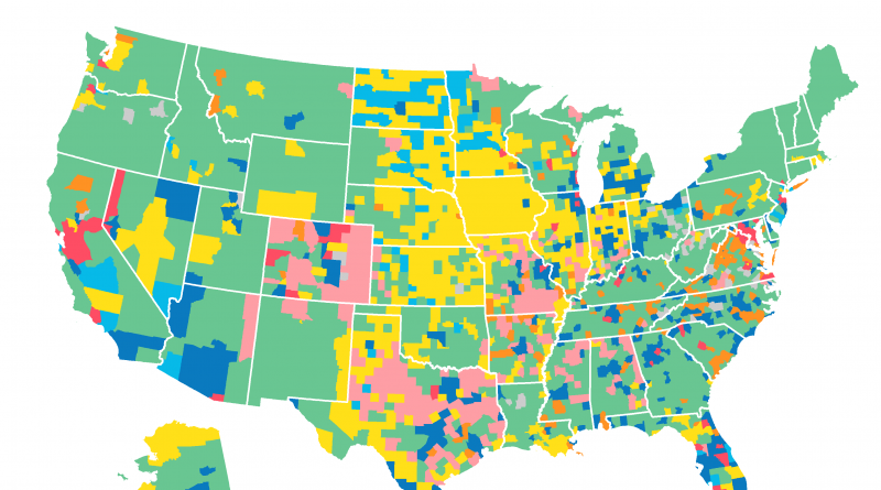 Names of the US roads mapped