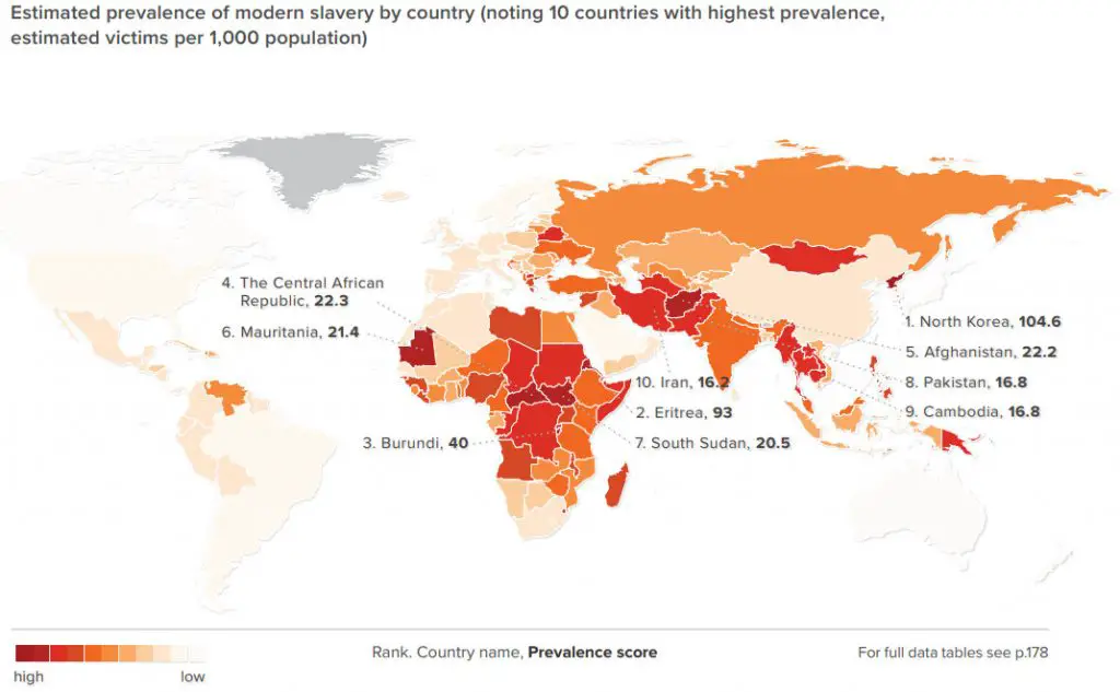 World Map Of Modern Slavery - Vivid Maps