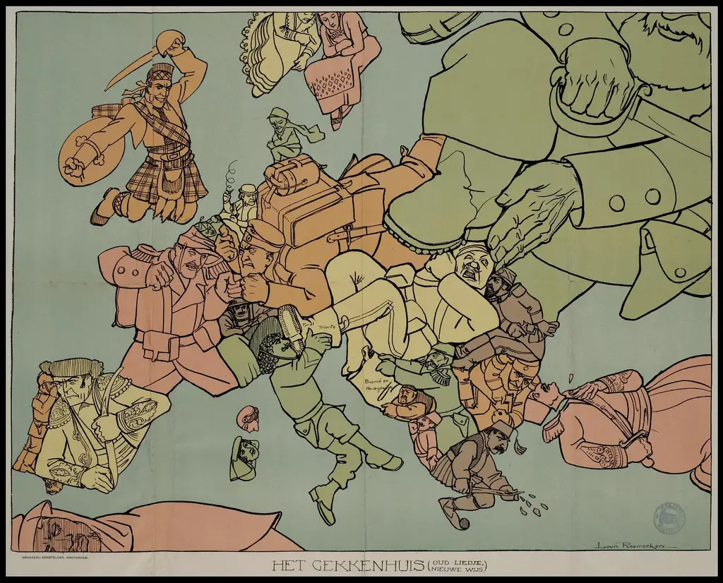 Satirical Maps of the World War I