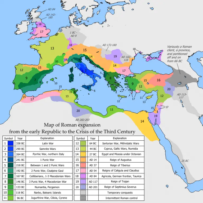 The Rise And Fall Of The Roman Empire Every Year Vivid Maps 1530