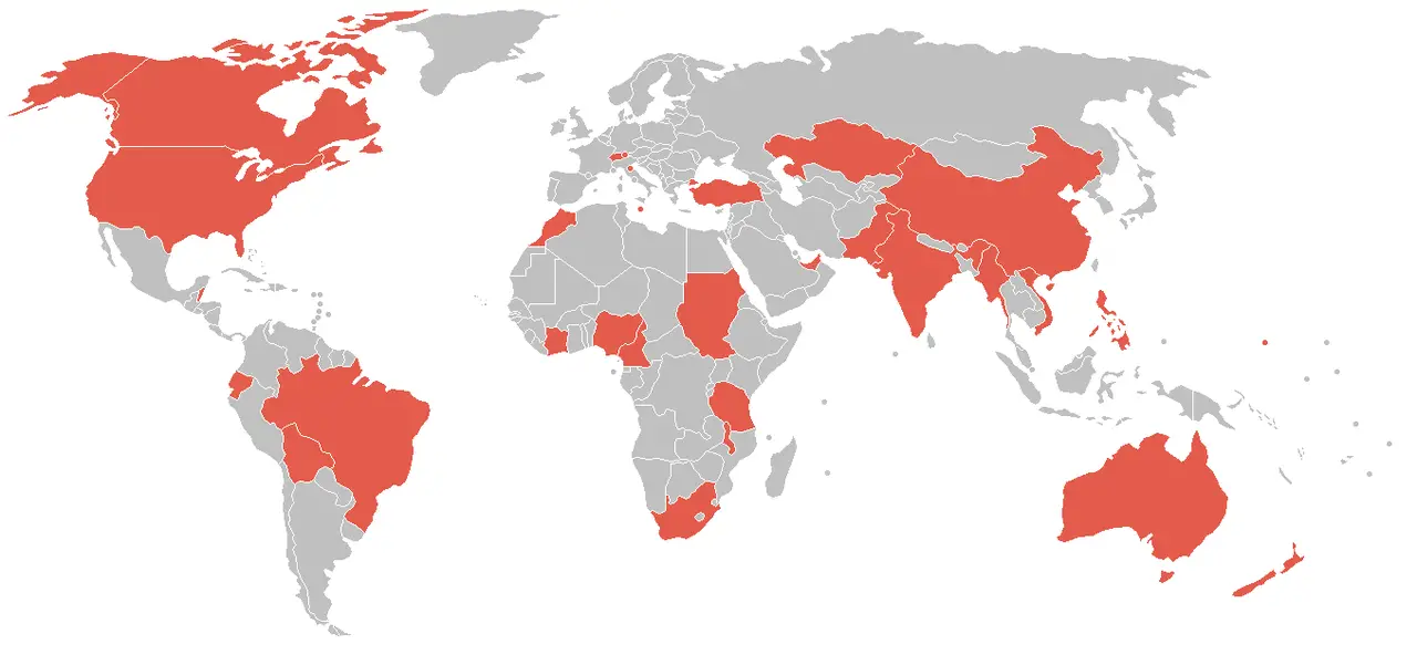 Countries where the capital isn't the largest city - Vivid Maps