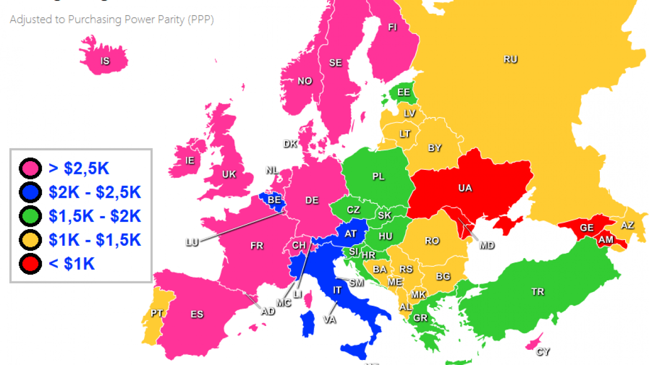 european-countries-by-monthly-net-average-wage-in-usd-2017-vivid-maps