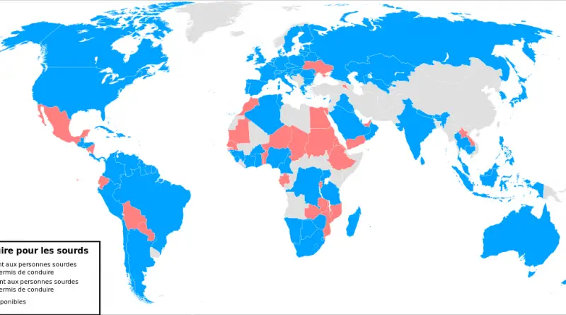 In 26 countries, deaf people are not allowed to drive a car