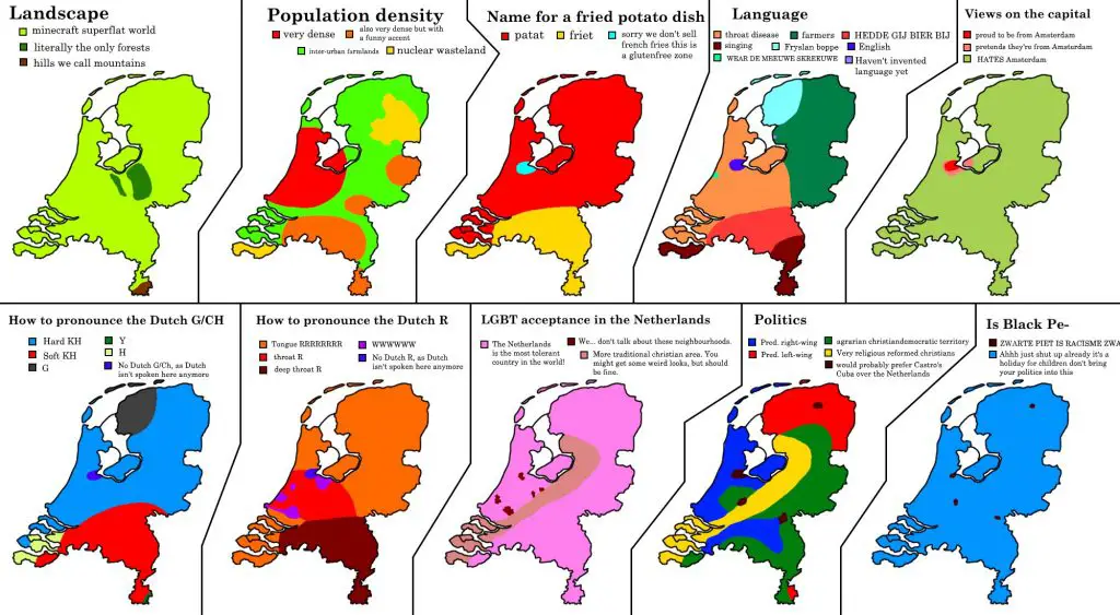 10 ways to divide the Netherlands