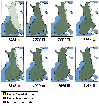 Finland’s border (1323 – 1947)