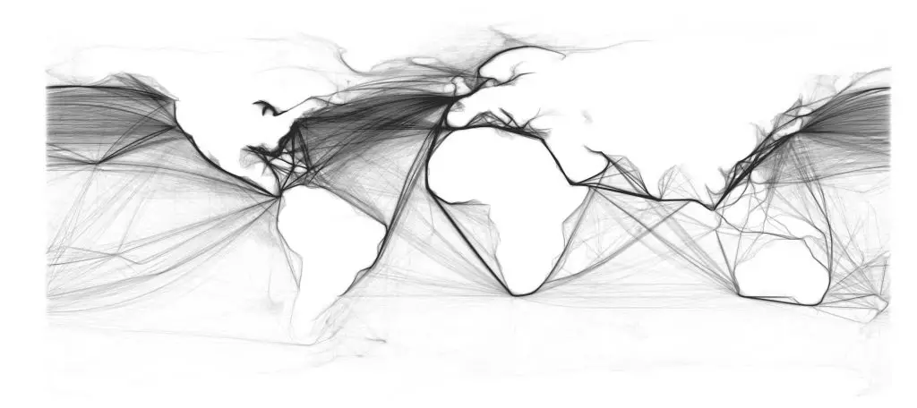 Shipping lanes mapped