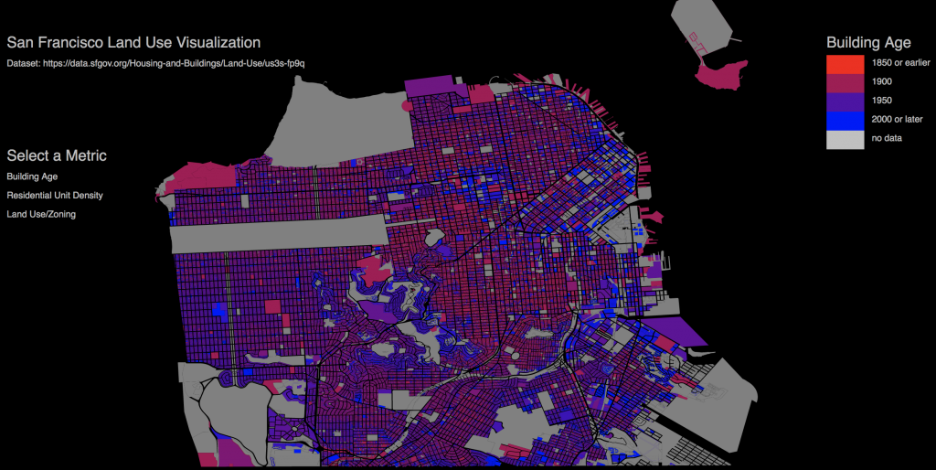 Mapping San Francisco Building Ages